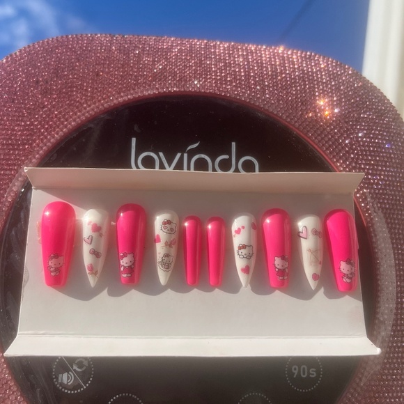 Handmade Other - Hello kitty press on set